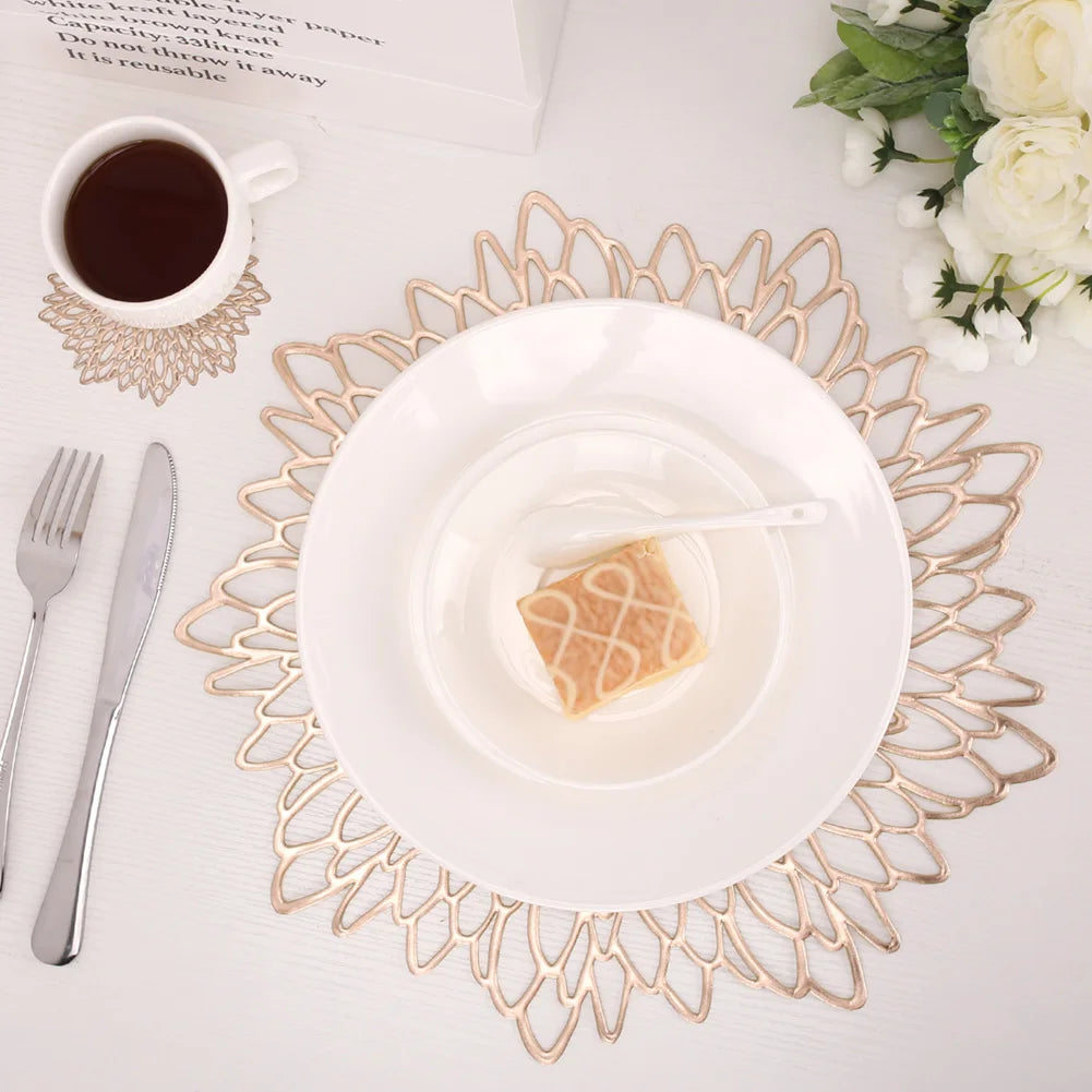 Lot de 6 Napperons en PVC - Rose gold