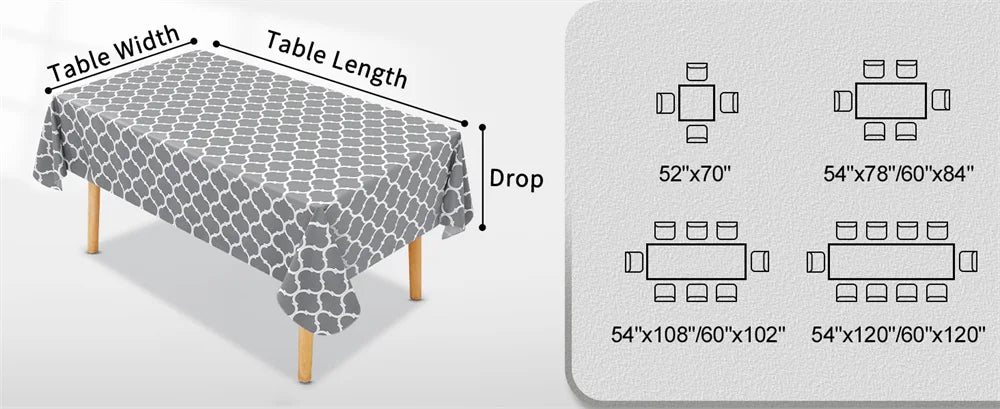 Nappe de table en PVC imprimé Motifs Marocains