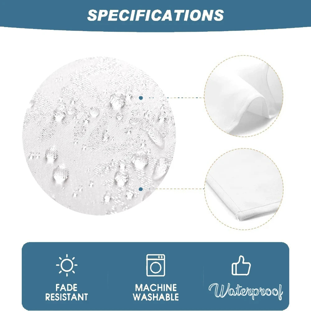 Nappe de table imperméable imprimé feuilles de palmier