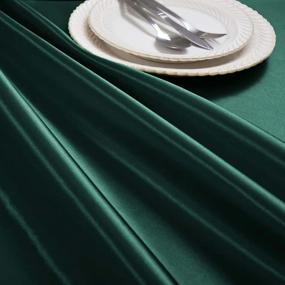 Nappe de table en satin - Vert