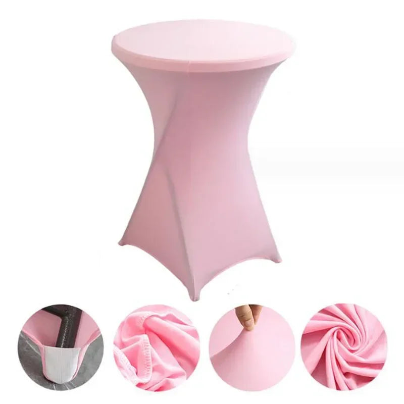 Nappe de table de cocktail extensible - Rose
