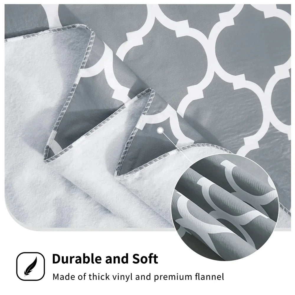 Nappe ronde en PVC imprimé Motifs Marocains