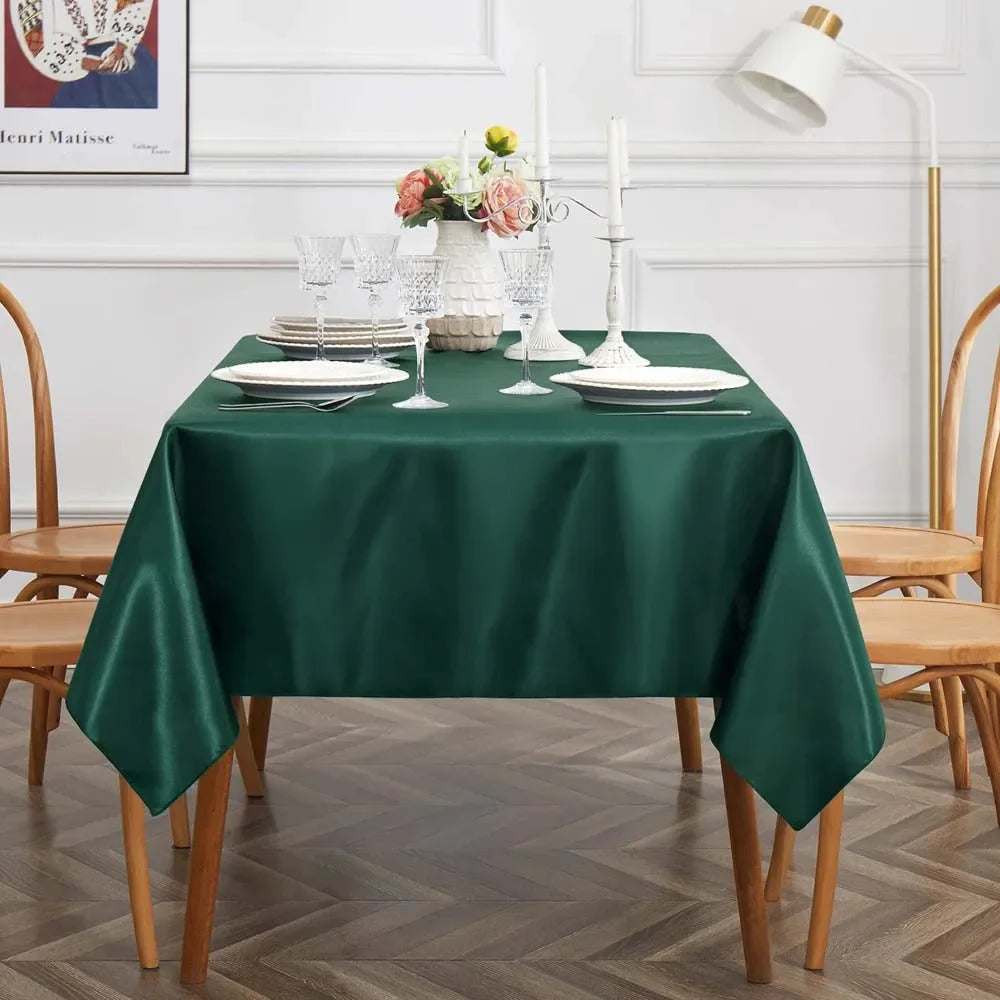 Nappe de table en satin - Vert