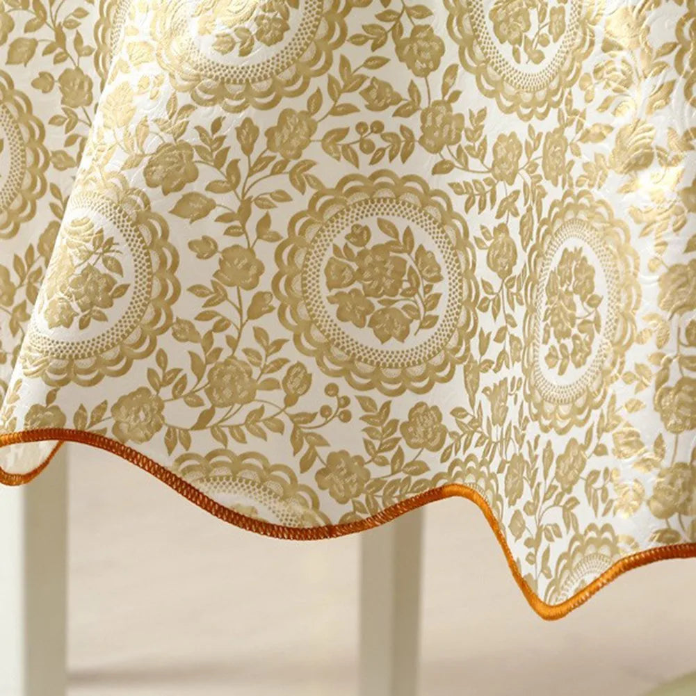 Nappe de Table ronde en coton à fleurs