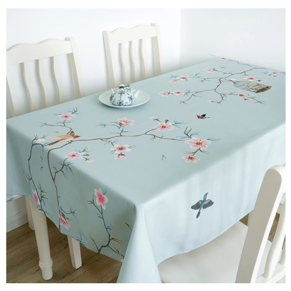 Nappe de table imprimée fleurs de cerisier