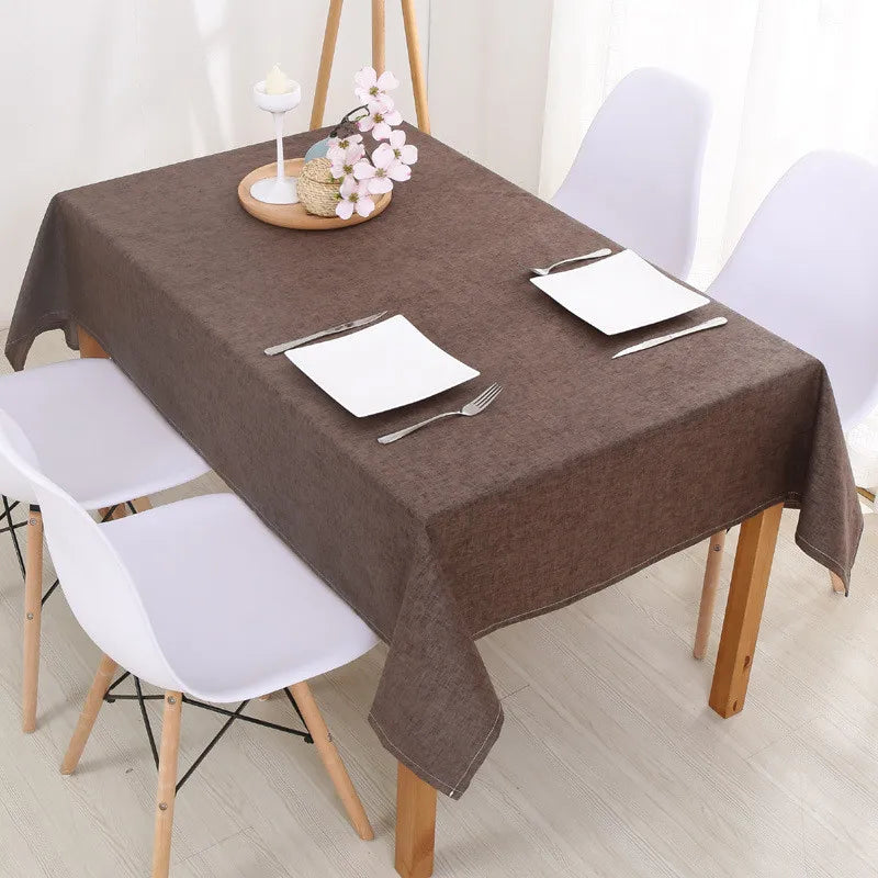 Nappe de table imperméable - Marron