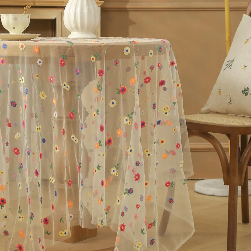 Nappe de table en dentelle - Multicolore