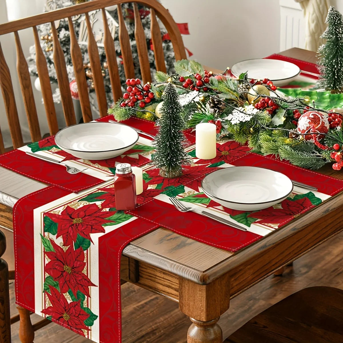 Lot de 4 napperons de noël