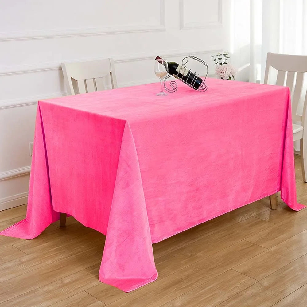 Nappe de table effet velours - Couleurs variées