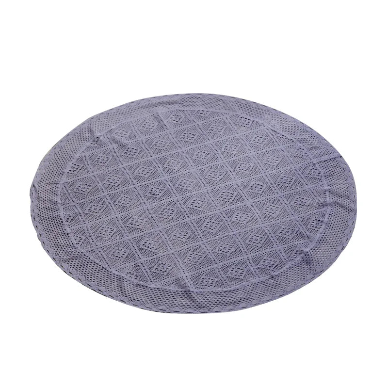 Nappe de table ronde en crochet - coloris variés
