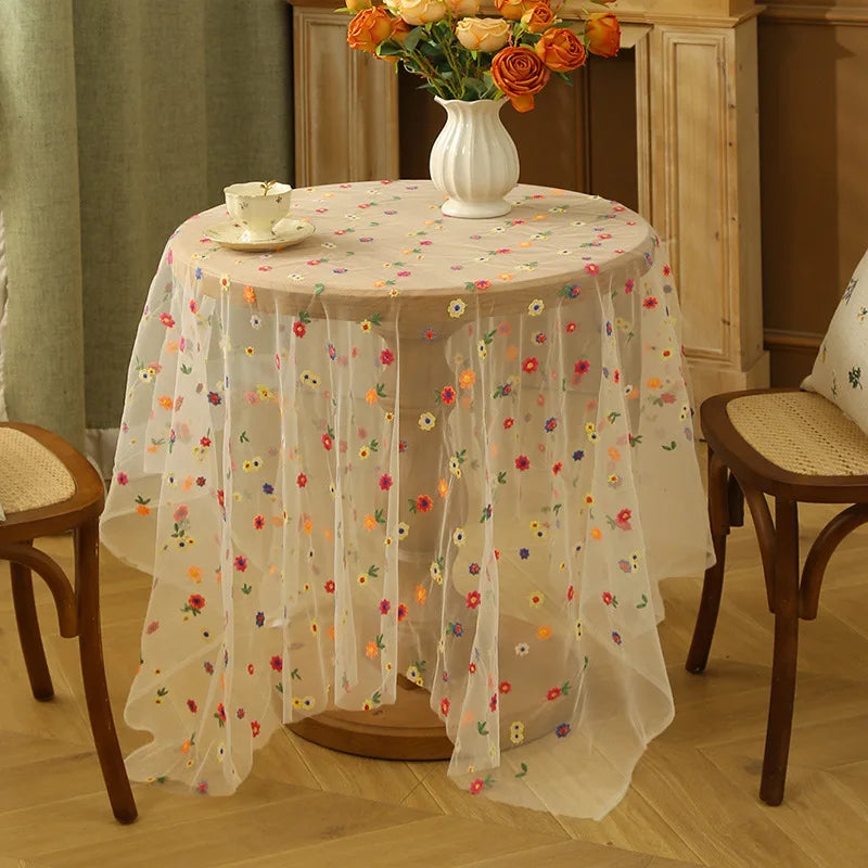 Nappe de table en dentelle - Multicolore