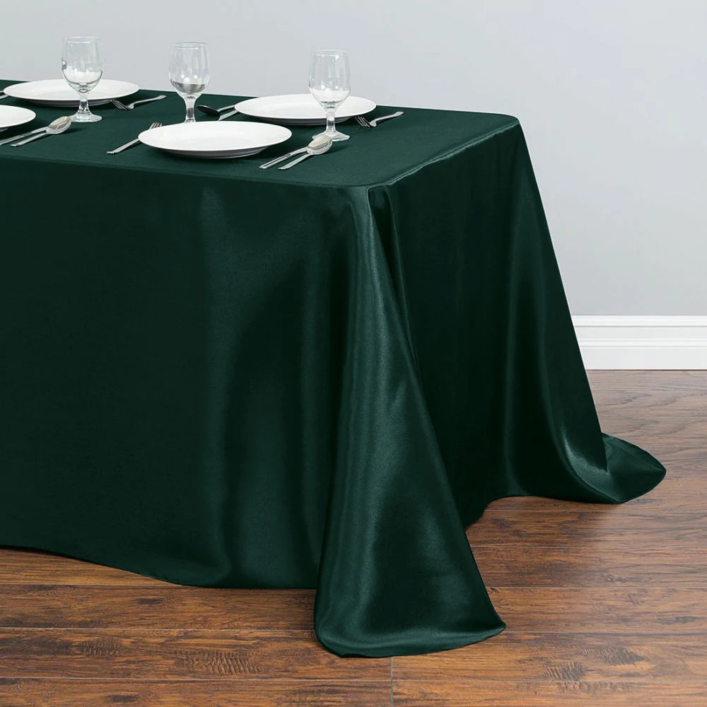 Nappe de table en satin - Vert