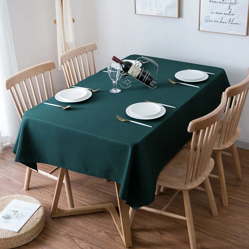 Nappe de table imperméable - Vert foncé