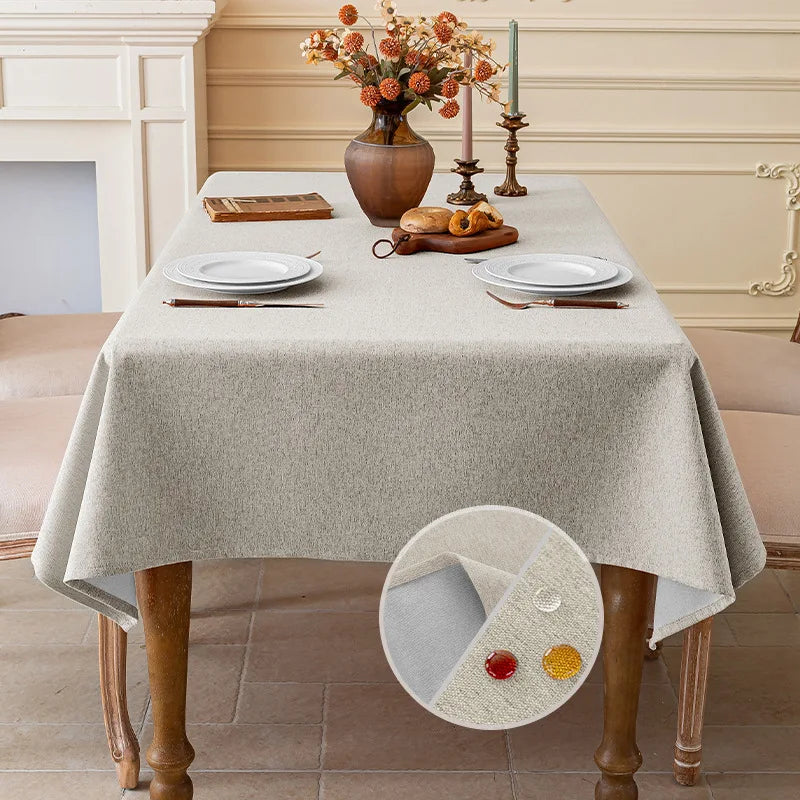Nappe de table en coton – Imperméable et anti-taches