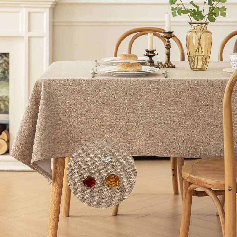 Nappe de table en coton – Imperméable et anti-taches