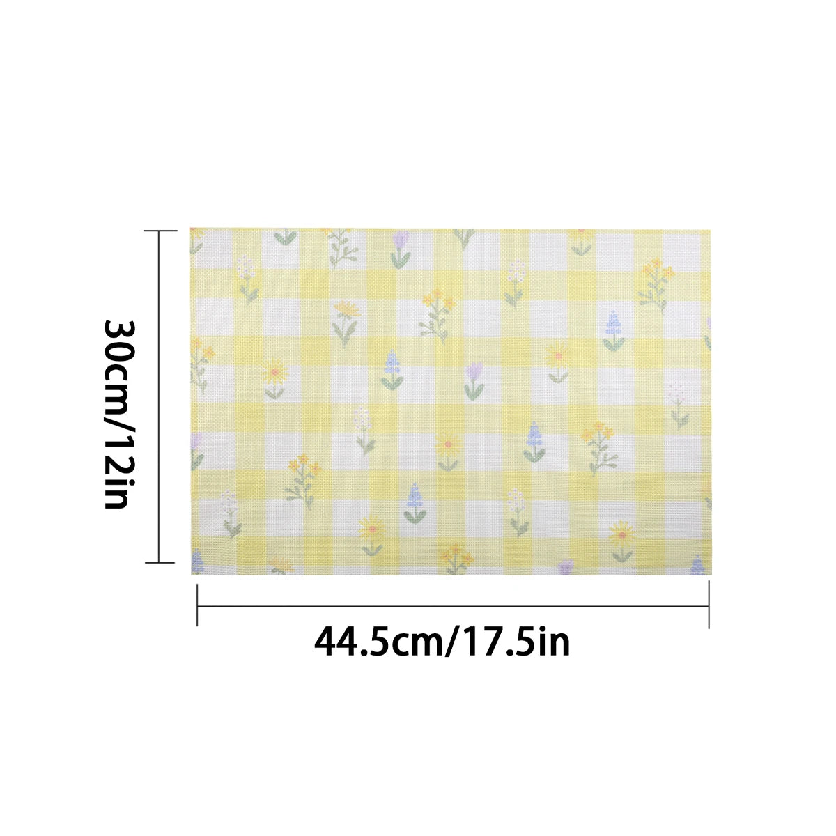 Lot de napperons antidérapants résistants à la chaleur imprimé floral