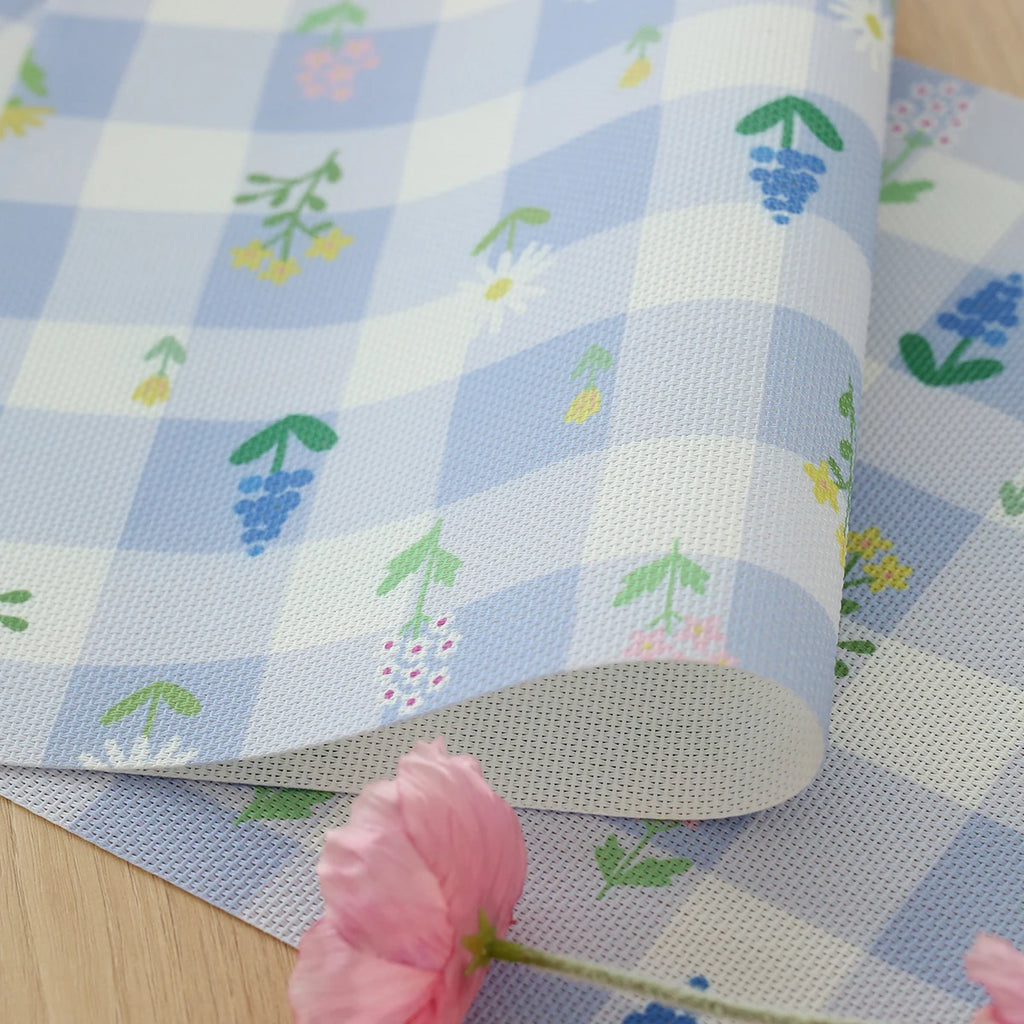 Lot de napperons antidérapants résistants à la chaleur imprimé floral