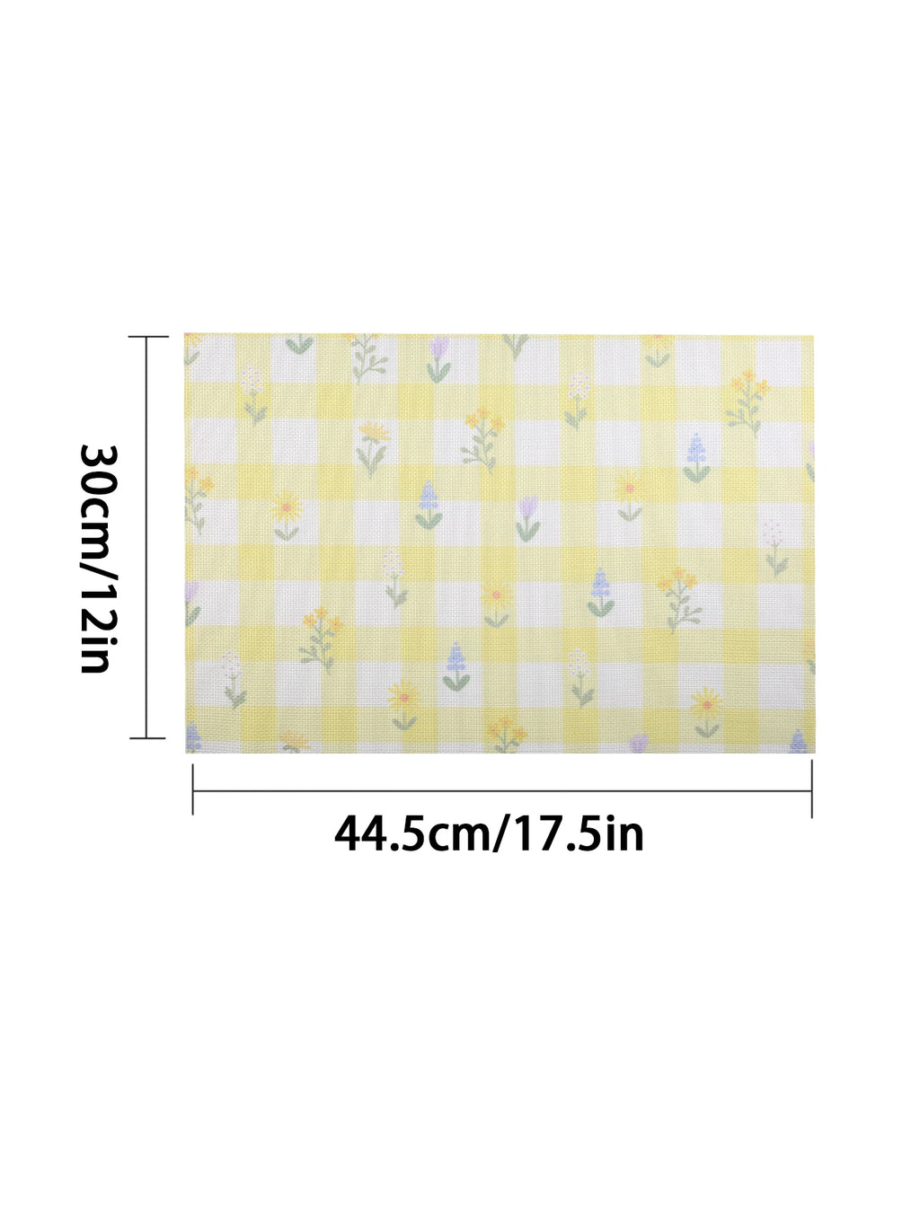 Lot de napperons antidérapants résistants à la chaleur imprimé floral