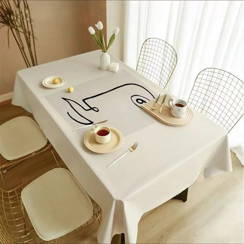 Nappe de table imperméable - Art minimaliste