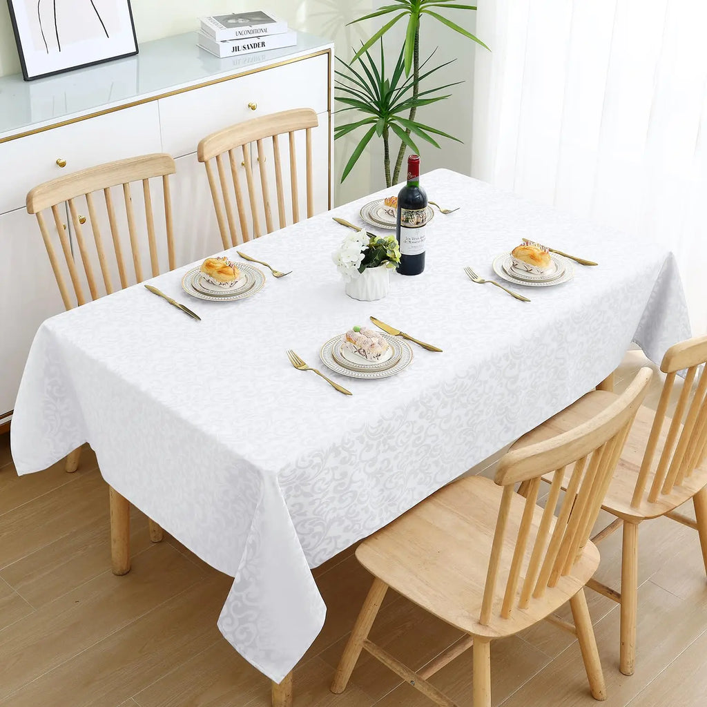 Nappe de table blanche imperméable