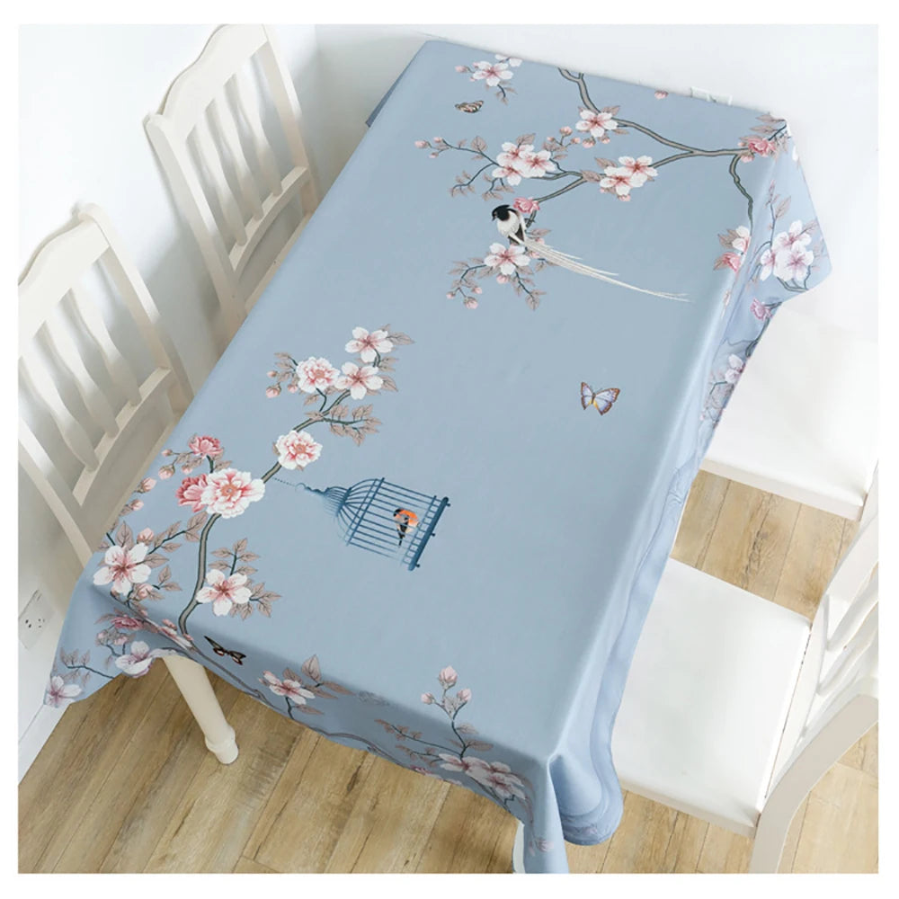 Nappe de table imprimée fleurs de cerisier
