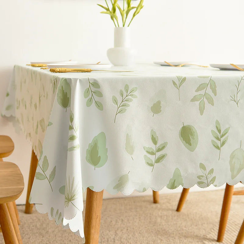 Nappe de table en PVC Imperméable imprimée à fleurs