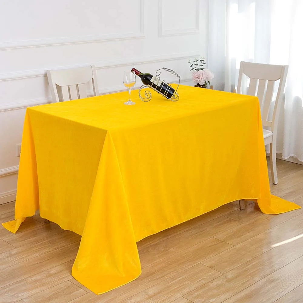 Nappe de table effet velours - Couleurs variées