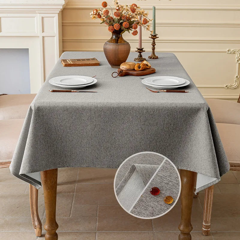 Nappe de table en coton – Imperméable et anti-taches