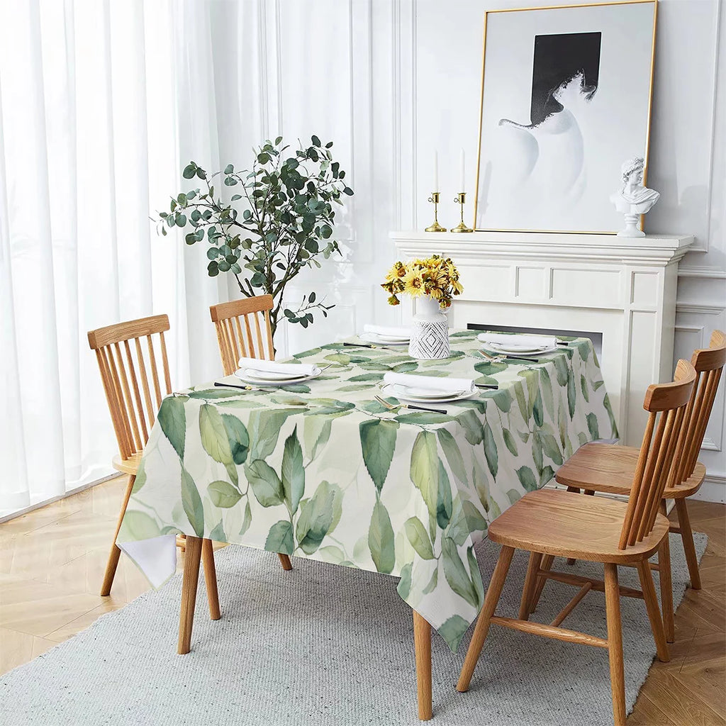 Nappe de table imperméable imprimé feuilles de palmier