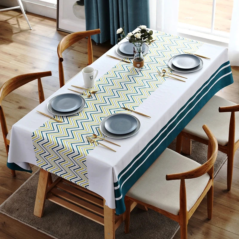 Nappe de table imperméable - Motifs géométriques