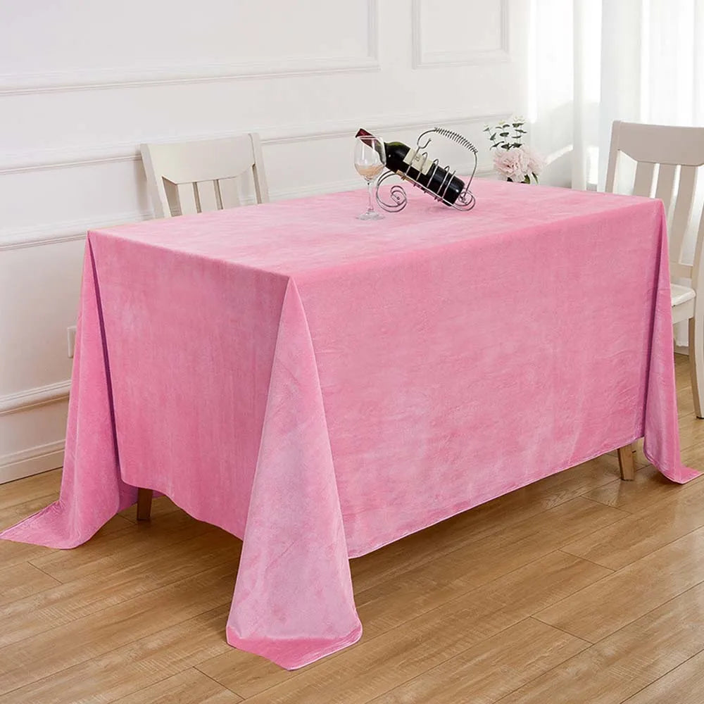 Nappe de table effet velours - Couleurs variées