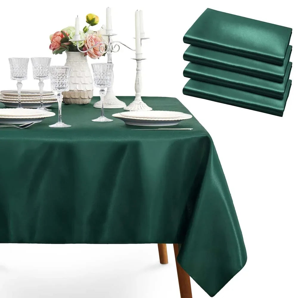 Nappe de table en satin - Vert