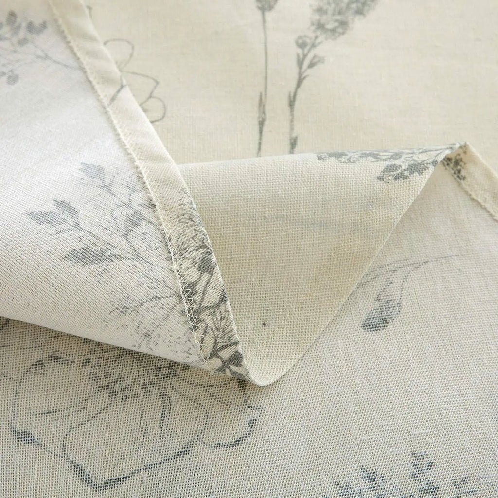 Nappe ronde en coton – imprimé fougère