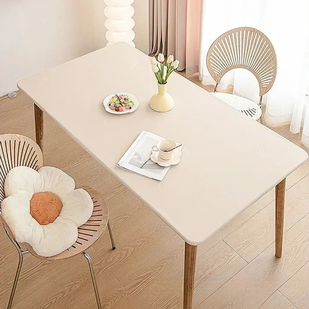 Nappe de table rectangulaire extensible - Beige