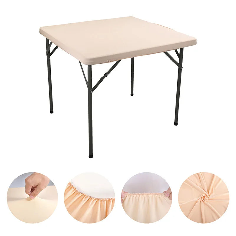 Nappe de table carrée extensible - Beige