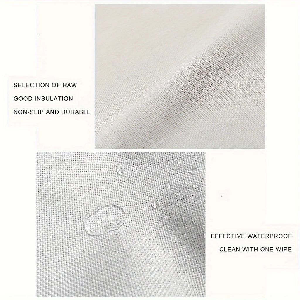 Lot de 4 napperons à motifs géométriques - Rose