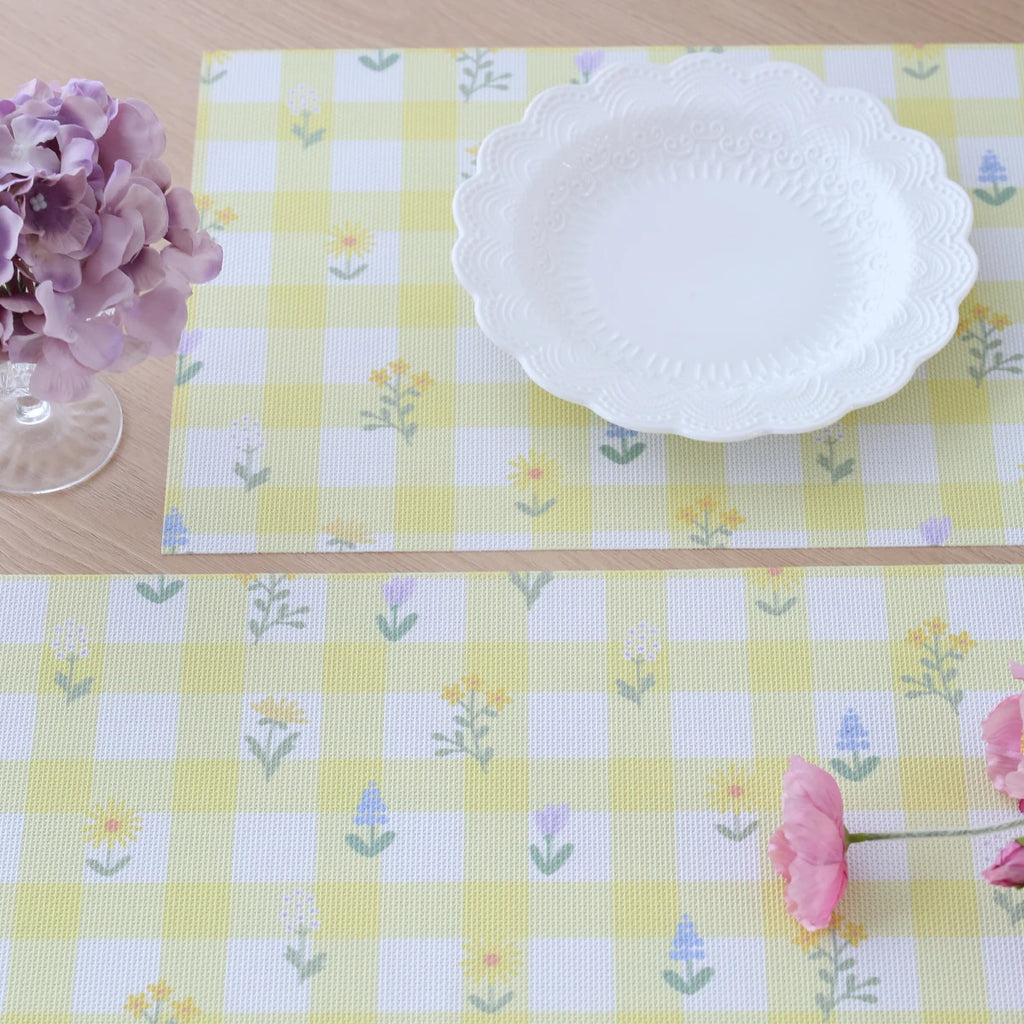 Lot de napperons antidérapants résistants à la chaleur imprimé floral