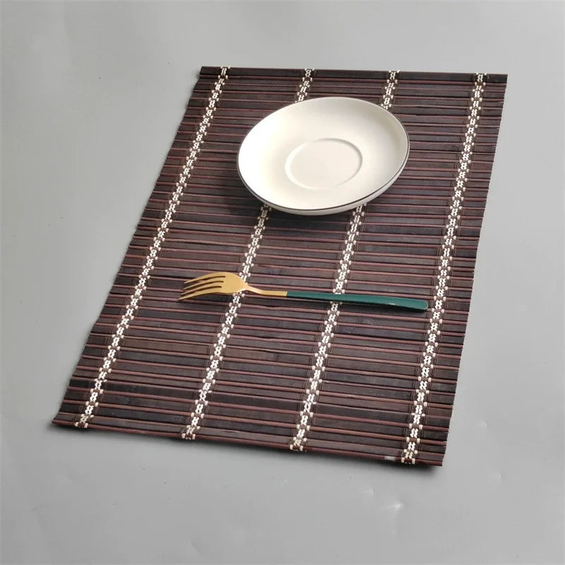 Lot de 4 napperons en bambou