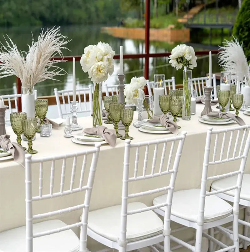 Nappe de table en satin - Beige