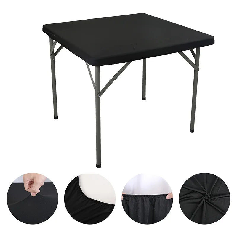 Nappe de table carrée extensible - Noir