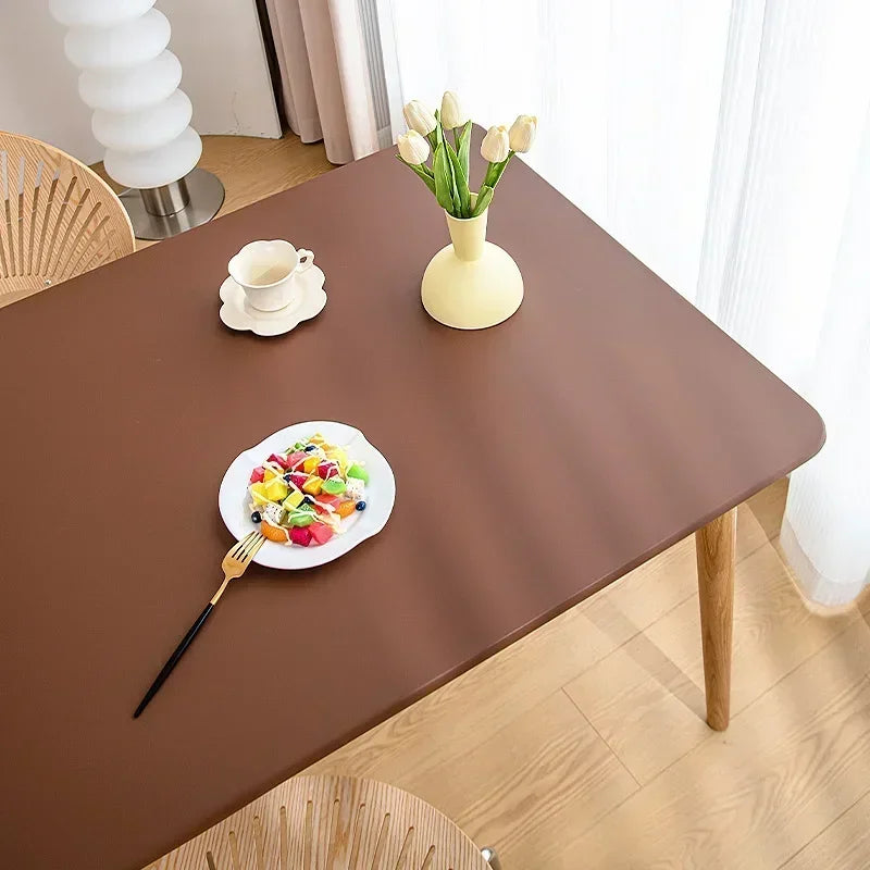 Nappe de table rectangulaire extensible - Marron