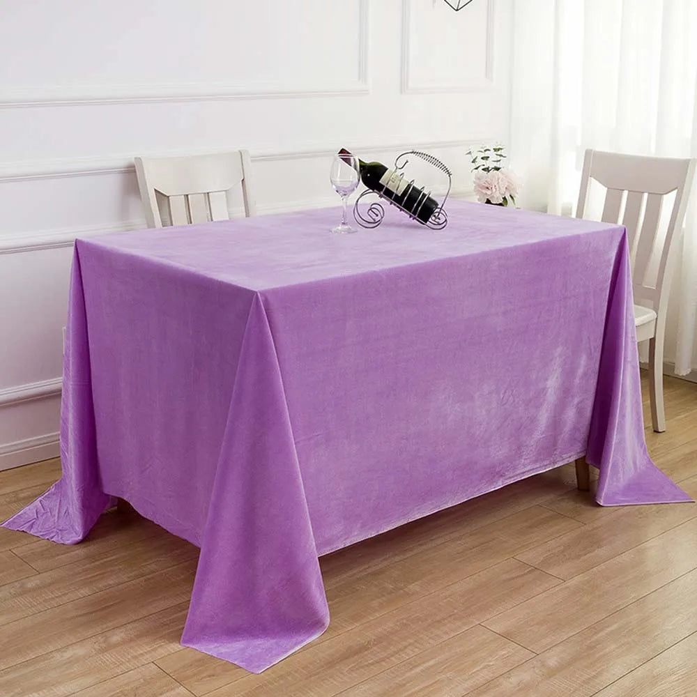 Nappe de table effet velours - Couleurs variées