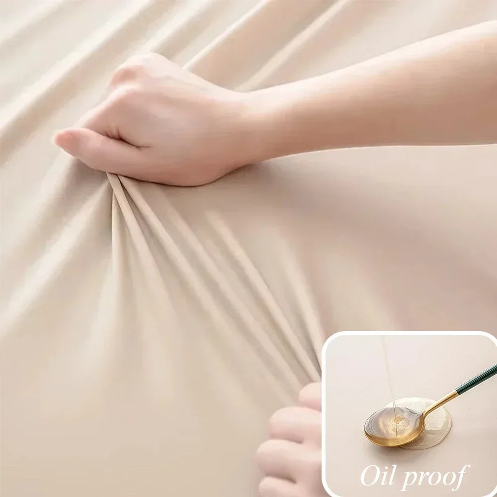 Nappe de table rectangulaire extensible - Beige