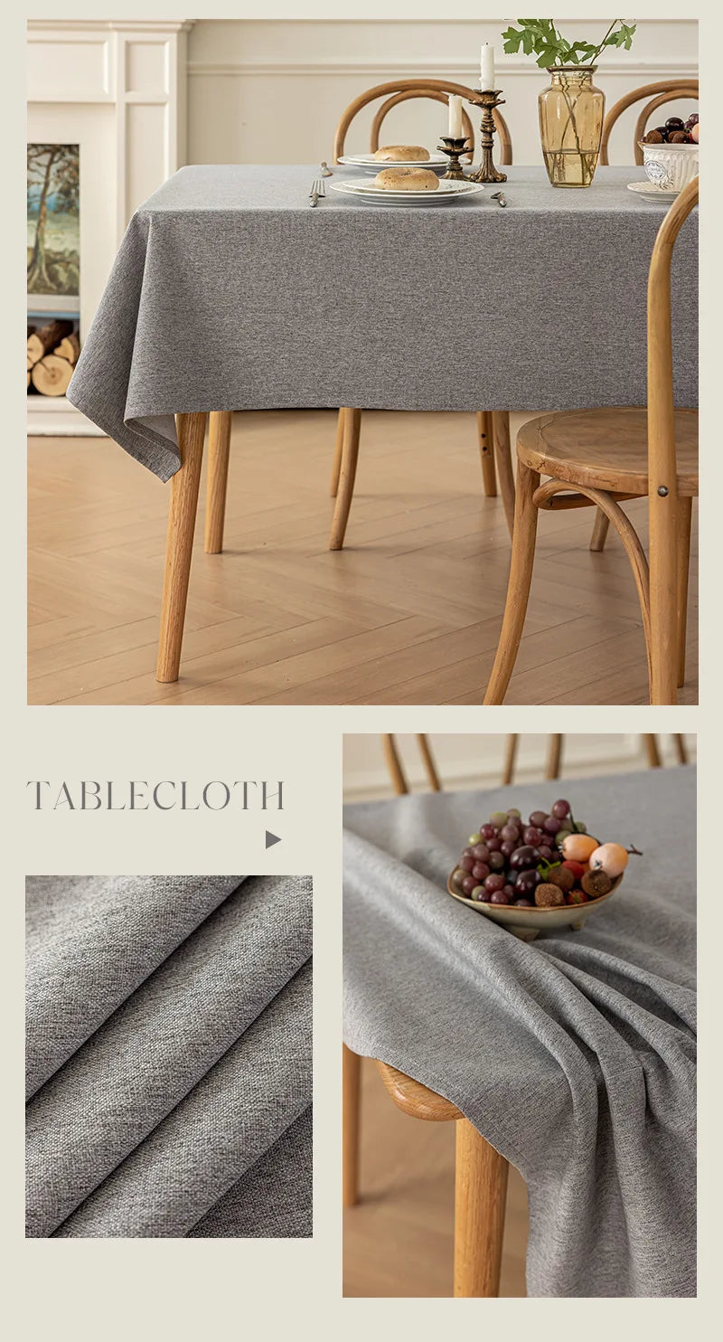 Nappe de table en coton – Imperméable et anti-taches
