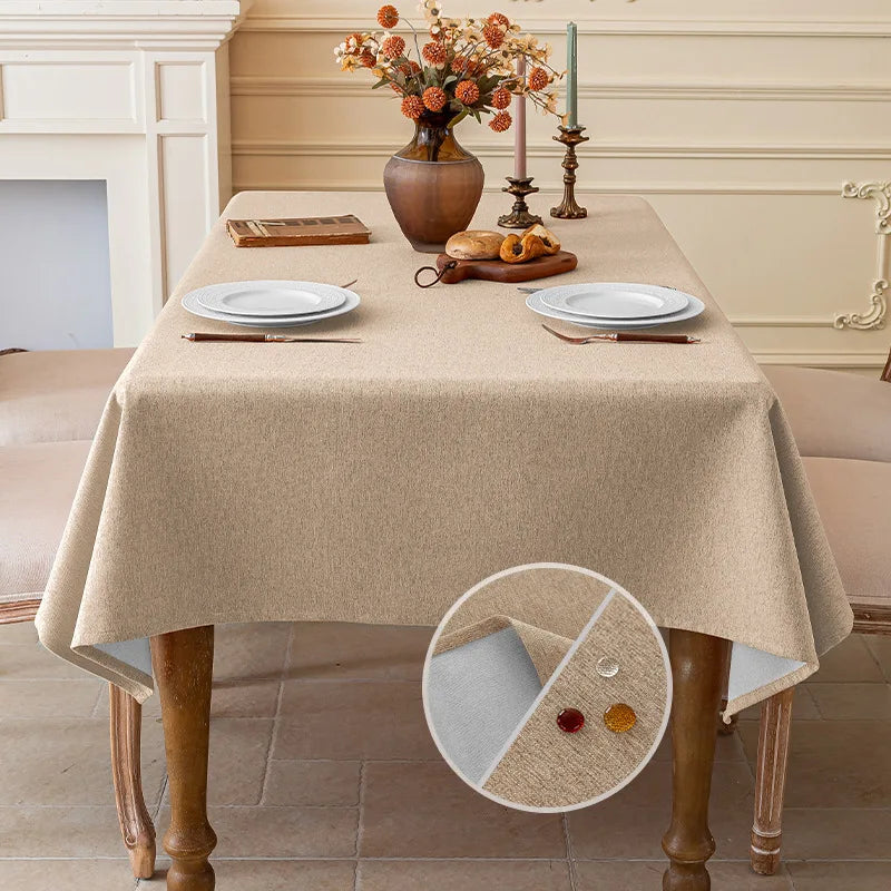 Nappe de table en coton – Imperméable et anti-taches
