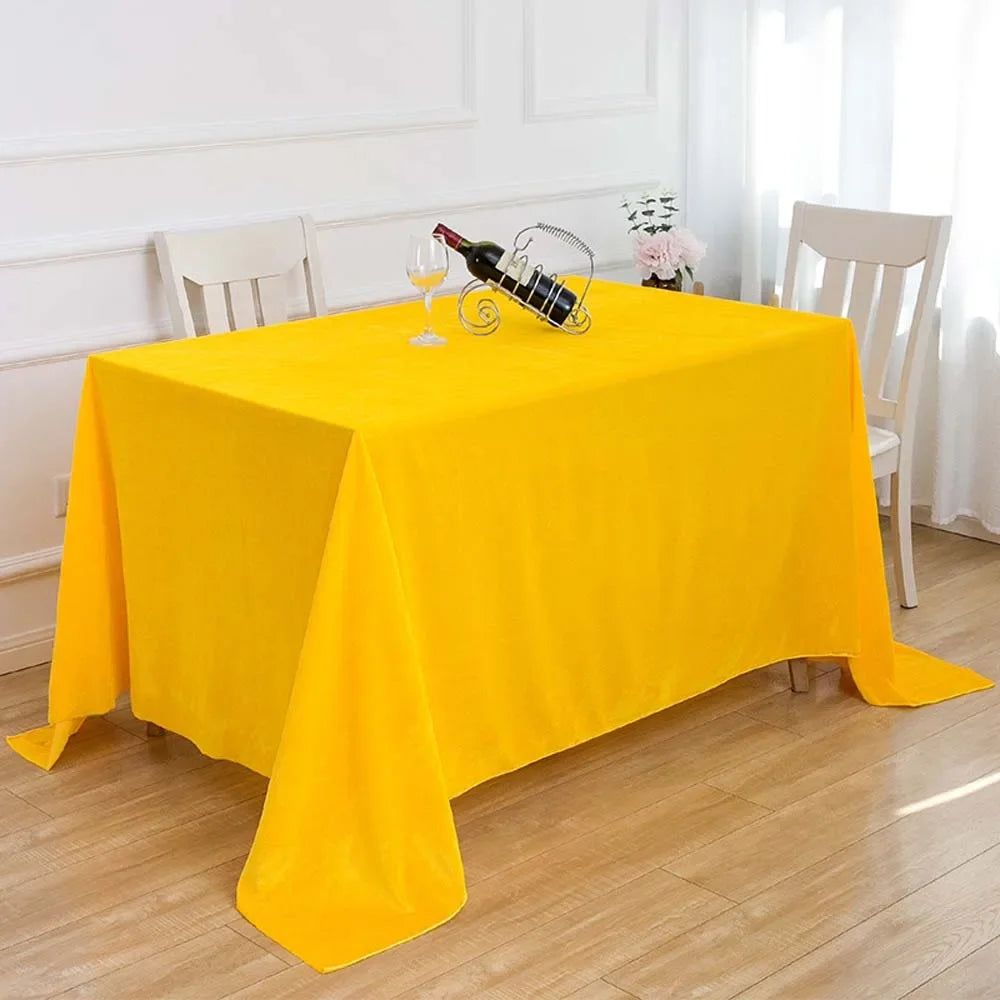 Nappe de table effet velours - Couleurs variées