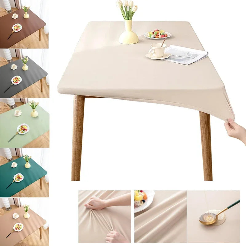 Nappe de table rectangulaire extensible - Marron