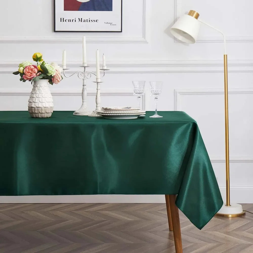 Nappe de table en satin - Vert
