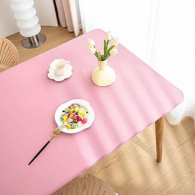 Nappe de table rectangulaire extensible - Rose