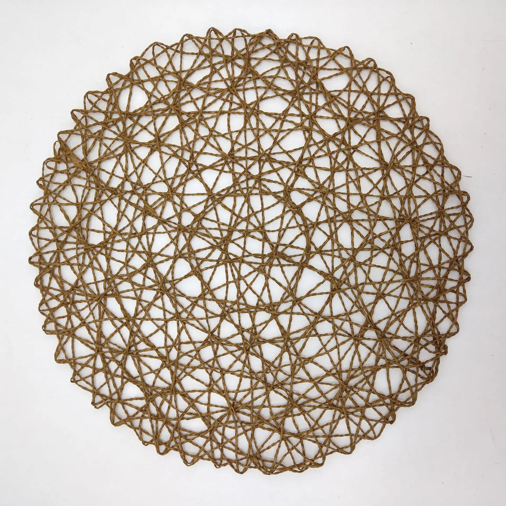 Lot de 6 Napperons en PVC - Marron